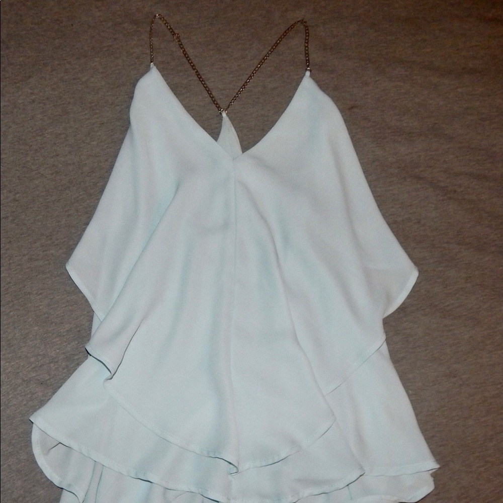 Baby Blue Pastel Flowing Top